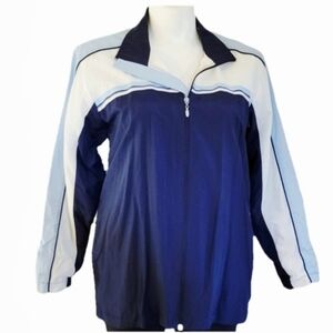 Classic Windbreaker Plus Size Jacket by JMS